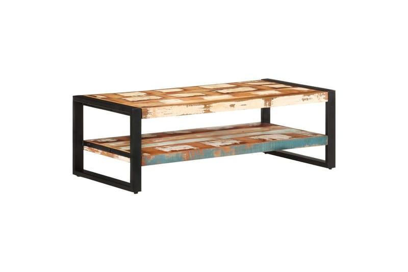 sofabord 120x60x40 cm massivt genbrugstræ - Brun - Møbler - Borde - Sofabord