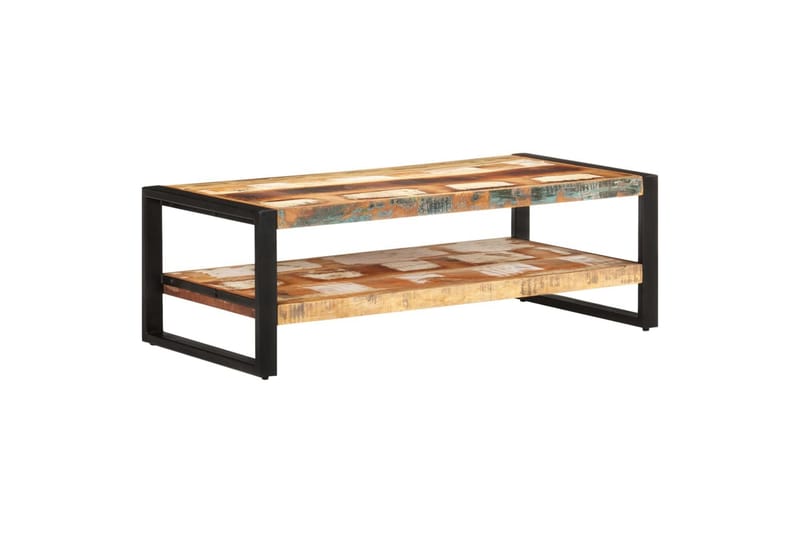 sofabord 120x60x40 cm massivt genbrugstræ - Brun - Møbler - Borde - Sofabord