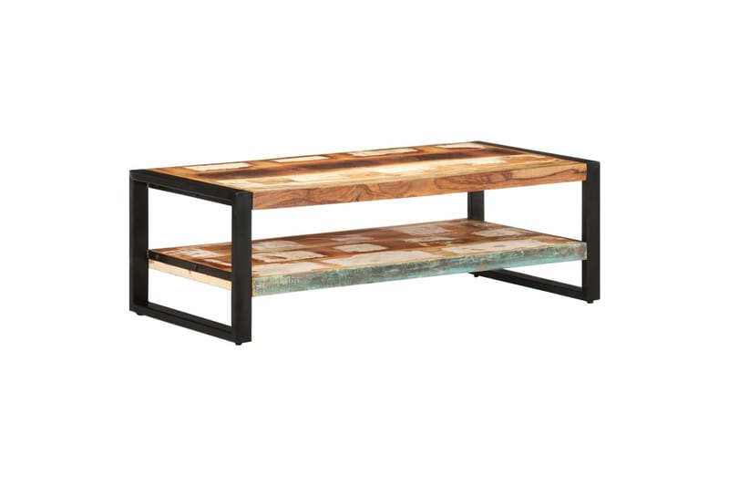 sofabord 120x60x40 cm massivt genbrugstræ - Brun - Møbler - Borde - Sofabord