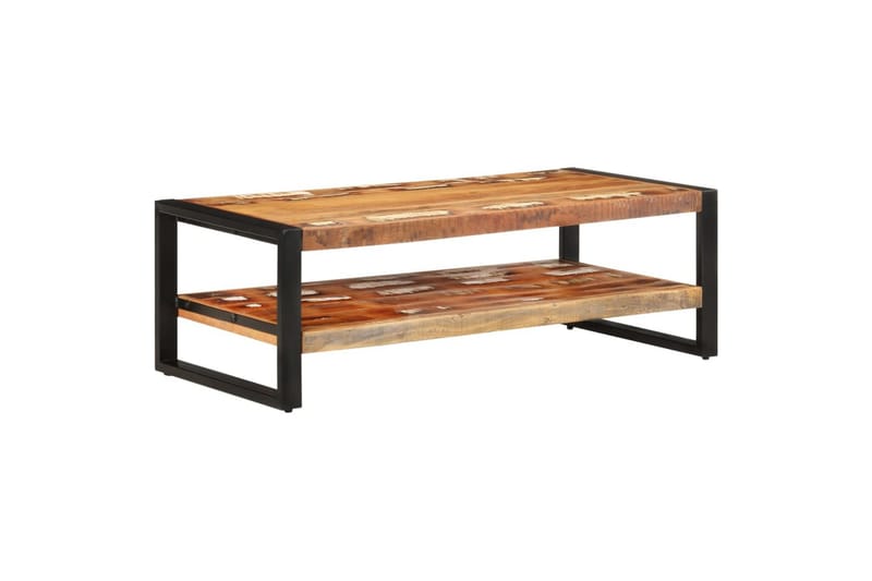 sofabord 120x60x40 cm massivt genbrugstræ - Brun - Møbler - Borde - Sofabord