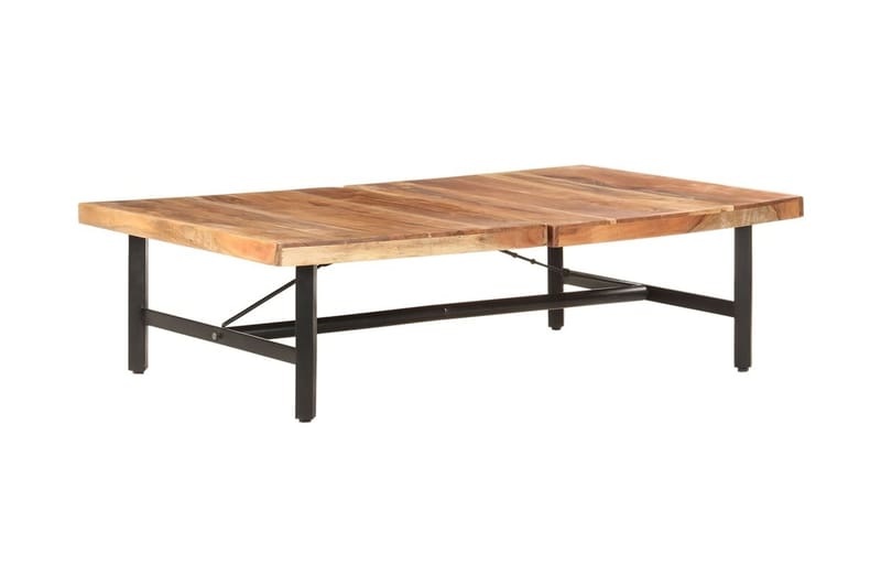 sofabord 142x90x42 cm massivt akacietræ - Brun - Møbler - Borde - Sofabord