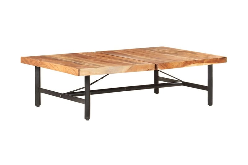 sofabord 142x90x42 cm massivt akacietræ - Brun - Møbler - Borde - Sofabord