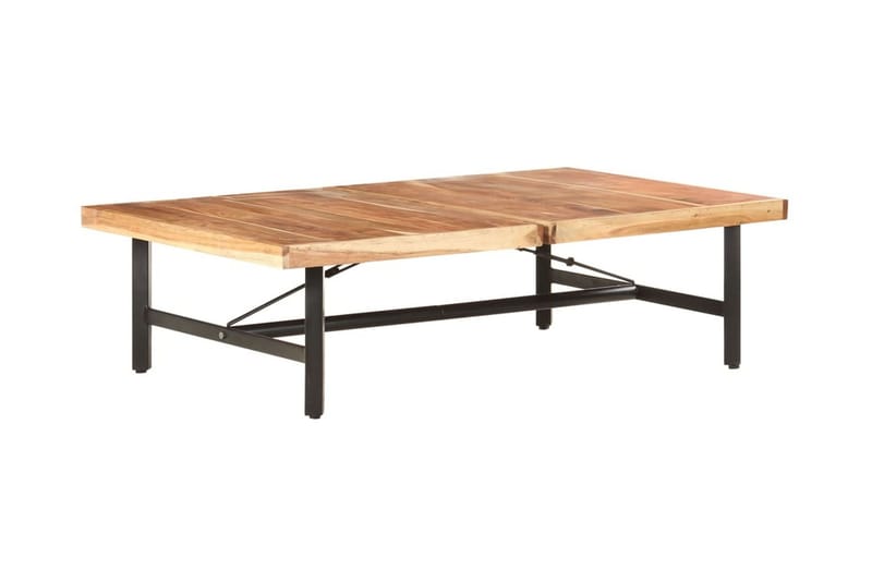 sofabord 142x90x42 cm massivt akacietræ - Brun - Møbler - Borde - Sofabord