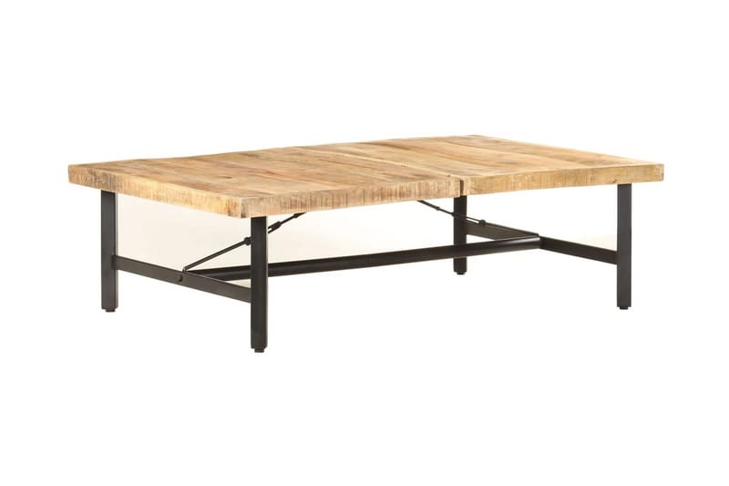 sofabord 142x90x42 cm massivt mangotræ - Brun - Møbler - Borde - Sofabord
