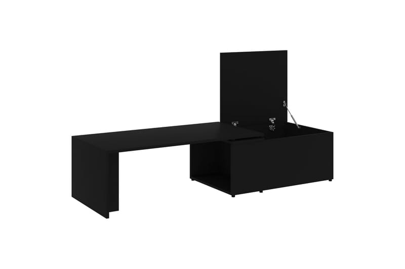 Sofabord 150x50x35 cm Spånplade Sort - Sort - Møbler - Borde - Sofabord