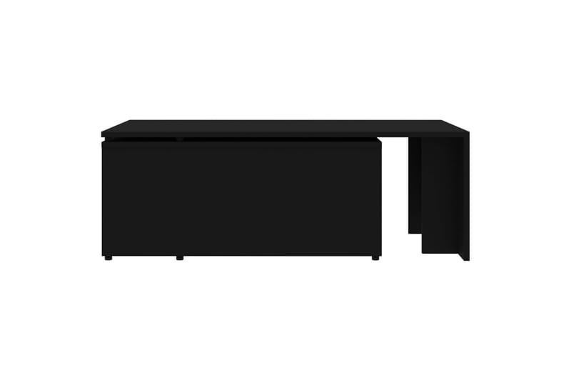 Sofabord 150x50x35 cm Spånplade Sort - Sort - Møbler - Borde - Sofabord