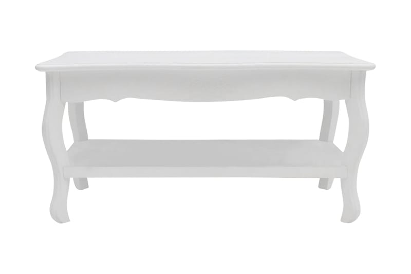 Sofabord 2 Niveauer Mdf Hvid - Hvid - Møbler - Borde - Sofabord