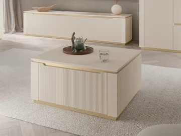 sofabord Sofabord 2K HILAFIN beige - Møbler - Borde - Sofabord