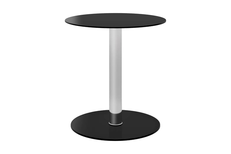 sofabord 40 cm hærdet glas sort - Sort - Sofabord