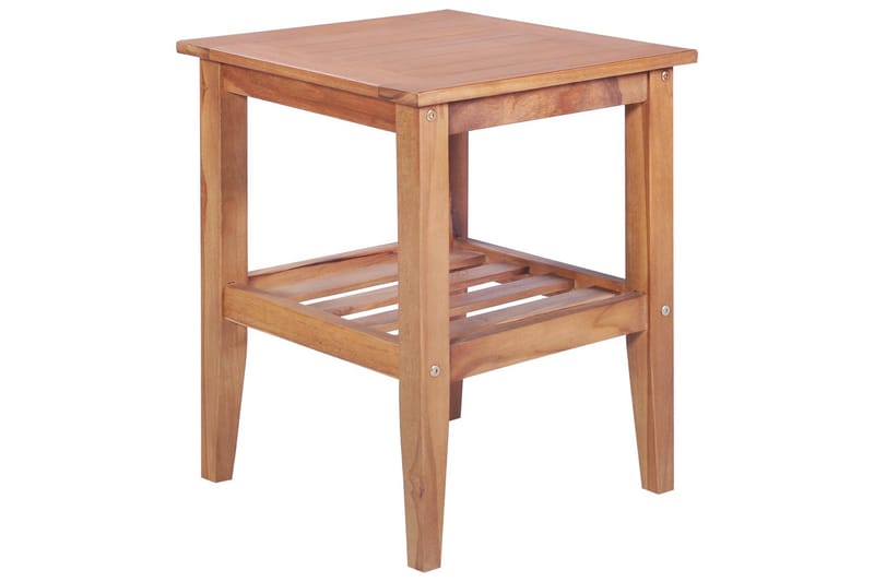 Sofabord 40 X 40 X 50 Cm Firkantet Massivt Teaktræ - Brun - Møbler - Borde - Sofabord