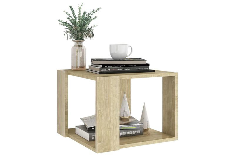 sofabord 40x40x30 cm spånplade sonoma-eg - Brun - Møbler - Borde - Sofabord