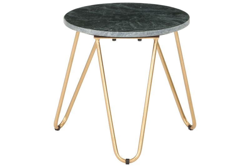 Sofabord 40X40X40 cm Ægte Sten Med Marmortekstur Grön - Møbler - Borde - Sofabord