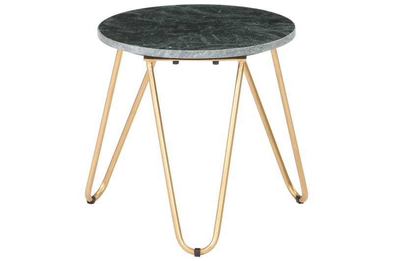 Sofabord 40X40X40 cm Ægte Sten Med Marmortekstur Grön - Møbler - Borde - Sofabord