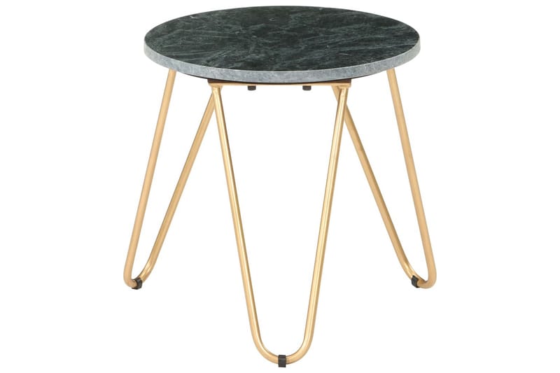 Sofabord 40X40X40 cm Ægte Sten Med Marmortekstur Grön - Møbler - Borde - Sofabord