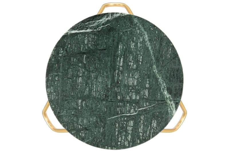 Sofabord 40X40X40 cm Ægte Sten Med Marmortekstur Grön - Møbler - Borde - Sofabord