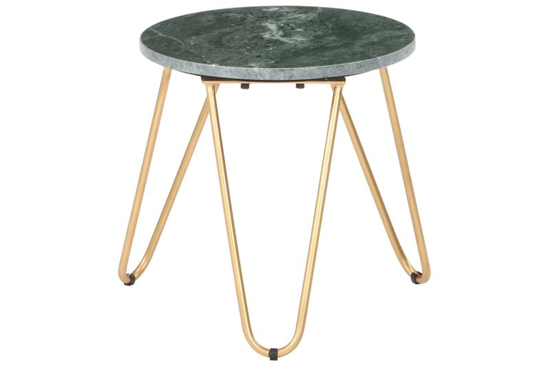 Sofabord 40X40X40 cm Ægte Sten Med Marmortekstur Grön - Møbler - Borde - Sofabord