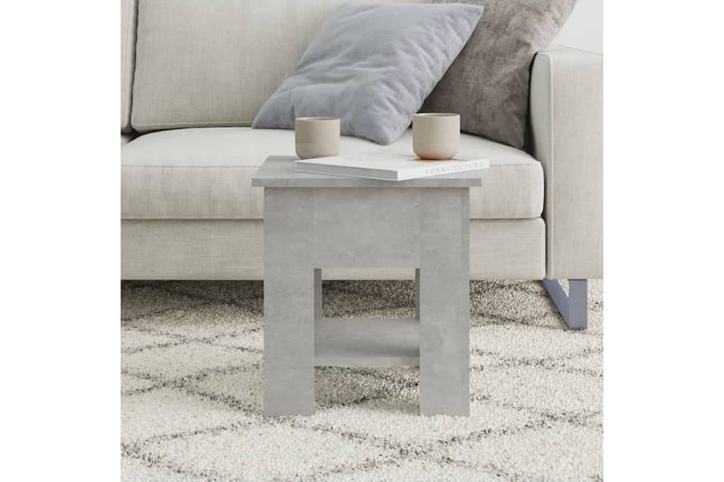 sofabord 40x40x42 cm konstrueret træ betongrå - Grå - Møbler - Borde - Sofabord