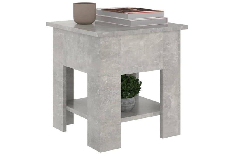 sofabord 40x40x42 cm konstrueret træ betongrå - Grå - Møbler - Borde - Sofabord