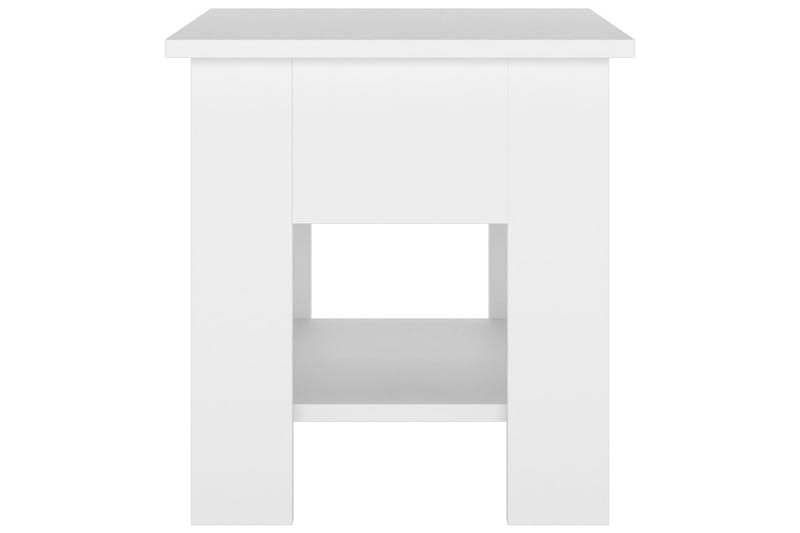 sofabord 40x40x42 cm konstrueret træ hvid - Hvid - Møbler - Borde - Sofabord