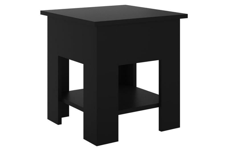 sofabord 40x40x42 cm konstrueret træ sort - Sort - Møbler - Borde - Sofabord