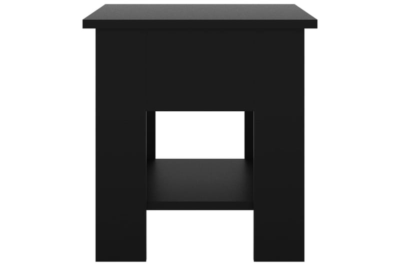 sofabord 40x40x42 cm konstrueret træ sort - Sort - Møbler - Borde - Sofabord