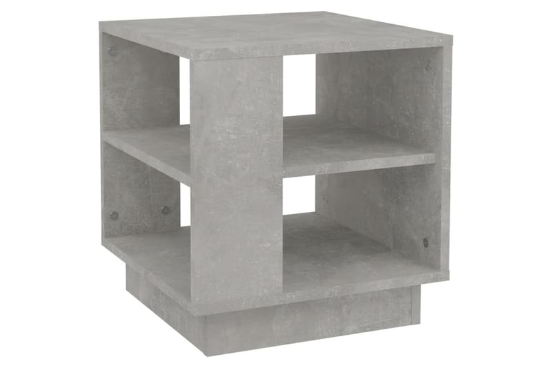 sofabord 40x40x43 cm konstrueret træ betongrå - Grå - Sofabord