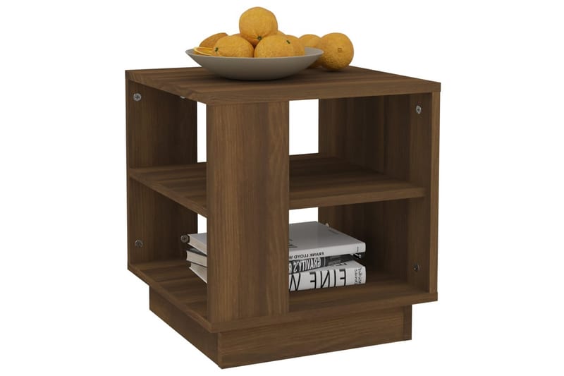 sofabord 40x40x43 cm konstrueret træ brun egetræsfarve - Brun - Møbler - Borde - Sofabord