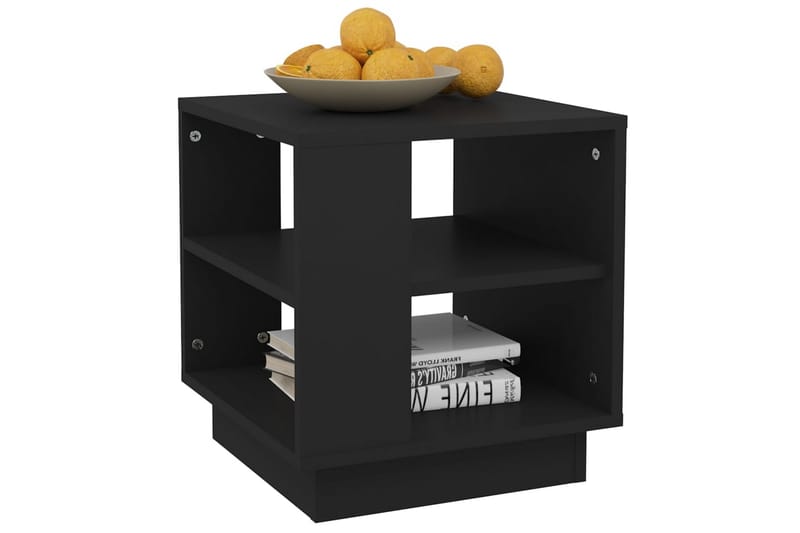 sofabord 40x40x43 cm konstrueret træ sort - Sort - Møbler - Borde - Sofabord