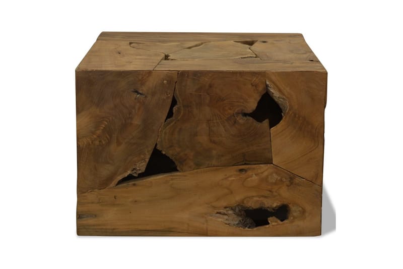 Sofabord 50 X 50 X 35 Cm Ægte Teaktræ Brun - Brun - Møbler - Borde - Sofabord