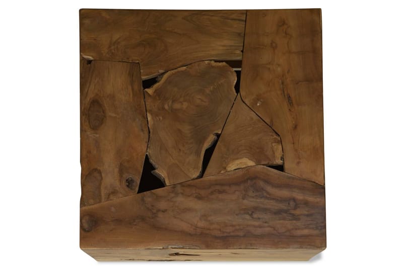 Sofabord 50 X 50 X 35 Cm Ægte Teaktræ Brun - Brun - Møbler - Borde - Sofabord
