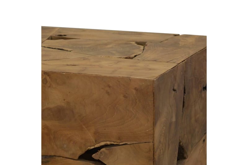 Sofabord 50 X 50 X 35 Cm Ægte Teaktræ Brun - Brun - Møbler - Borde - Sofabord