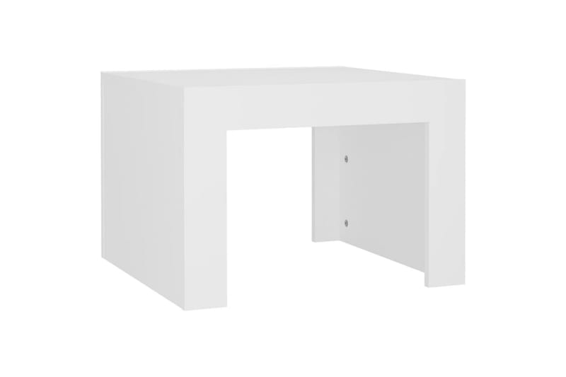 sofabord 50x50x35 cm spånplade hvid - Hvid - Møbler - Borde - Sofabord