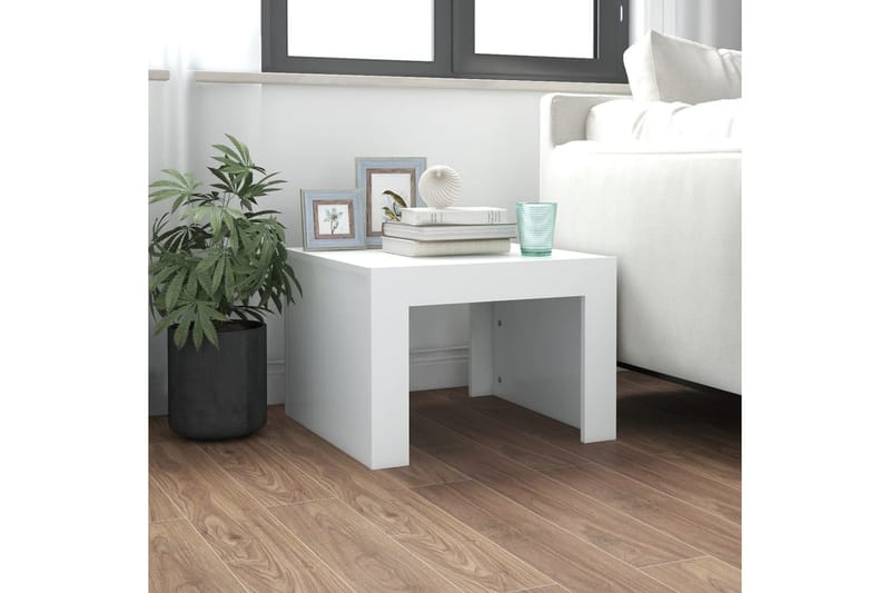 sofabord 50x50x35 cm spånplade hvid - Hvid - Møbler - Borde - Sofabord