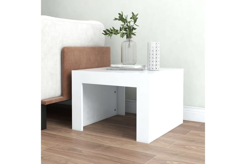 sofabord 50x50x35 cm spånplade hvid - Hvid - Møbler - Borde - Sofabord
