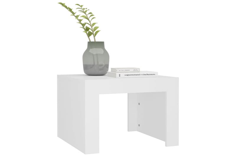 sofabord 50x50x35 cm spånplade hvid - Hvid - Møbler - Borde - Sofabord