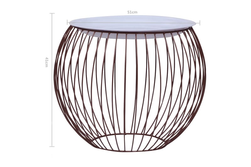 Sofabord 51 cm Guldfarvet - Guld - Møbler - Borde - Sofabord