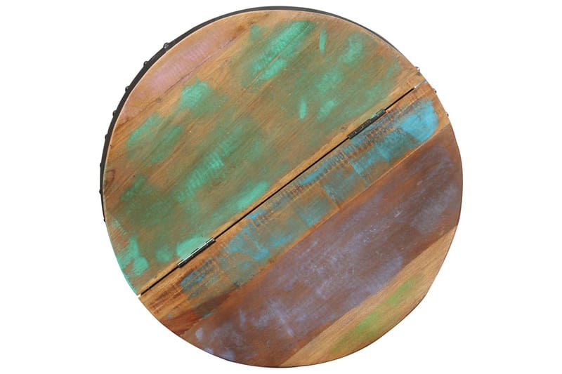 Sofabord 53x43 cm Massivt Genbrugstræ - Brun - Møbler - Borde - Sofabord