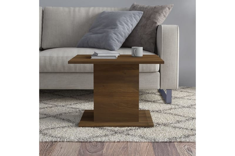 sofabord 55,5x55,5x40 cm spånplade brun eg - Brun - Møbler - Borde - Sofabord