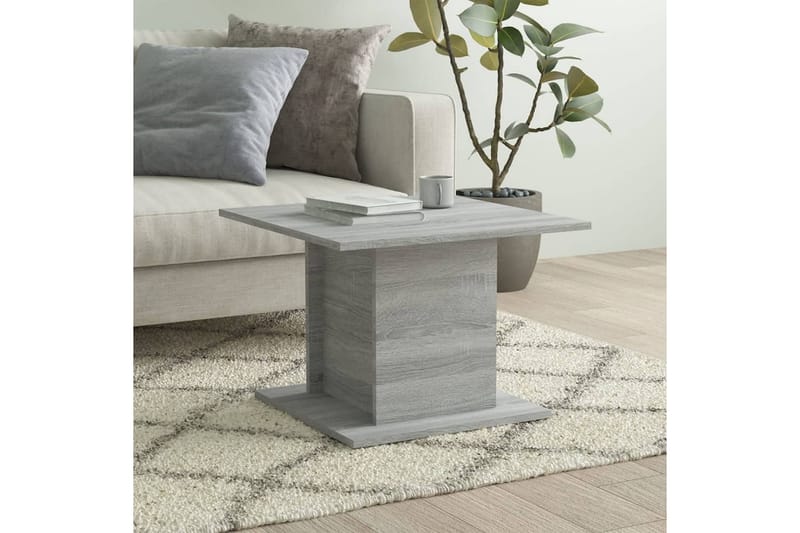 sofabord 55,5x55,5x40 cm spånplade grå sonoma-eg - Grå - Sofabord