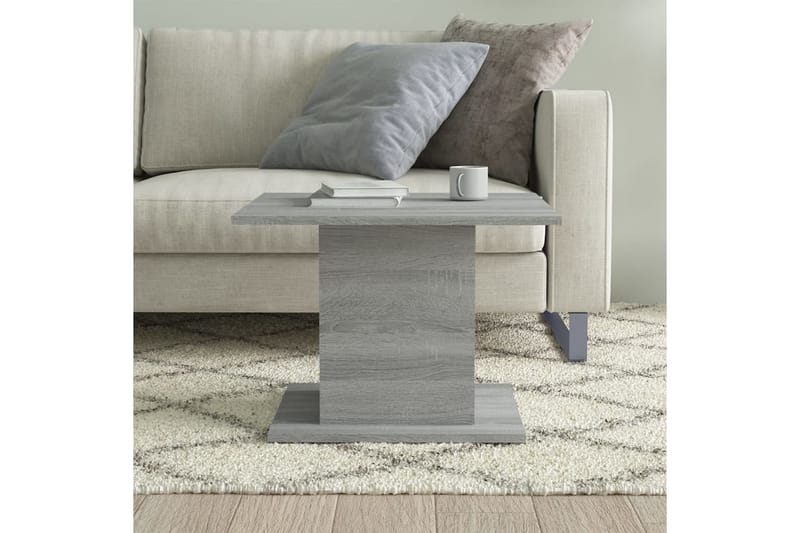 sofabord 55,5x55,5x40 cm spånplade grå sonoma-eg - Grå - Møbler - Borde - Sofabord