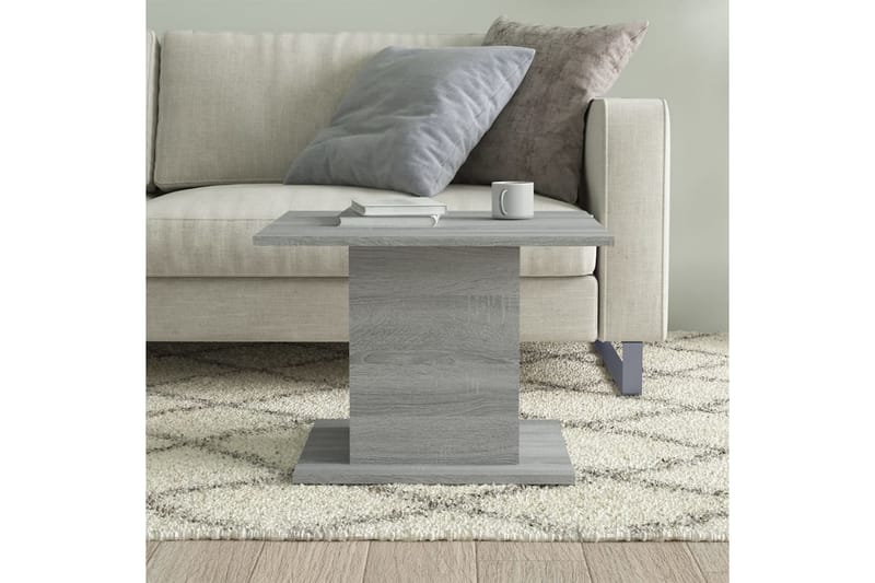 sofabord 55,5x55,5x40 cm spånplade grå sonoma-eg - Grå - Sofabord
