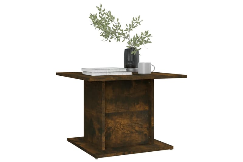 sofabord 55,5x55,5x40 cm spånplade røget eg - Brun - Møbler - Borde - Sofabord