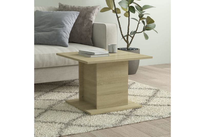sofabord 55,5x55,5x40 cm spånplade sonoma-eg - Beige - Møbler - Borde - Sofabord