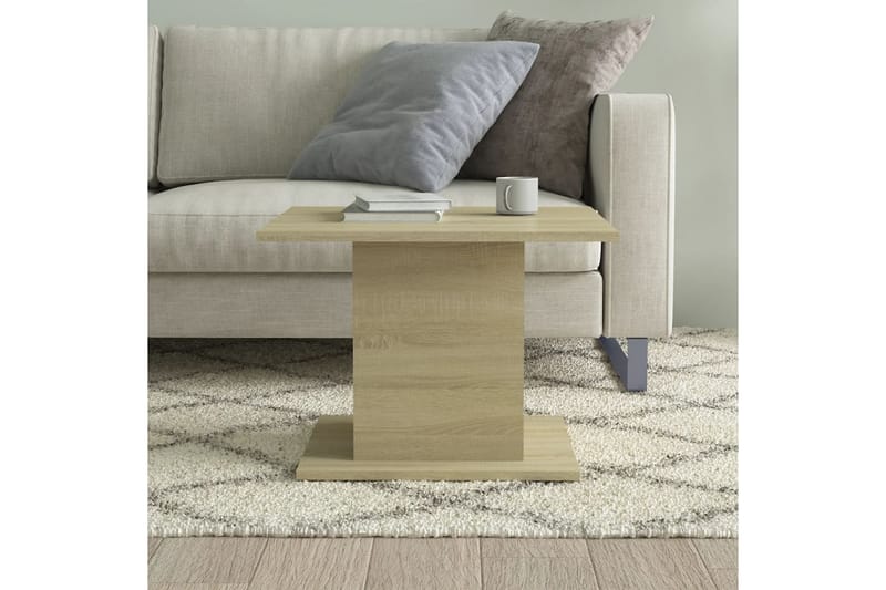 sofabord 55,5x55,5x40 cm spånplade sonoma-eg - Beige - Møbler - Borde - Sofabord