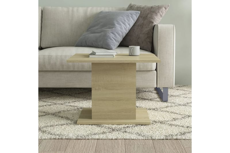 sofabord 55,5x55,5x40 cm spånplade sonoma-eg - Beige - Sofabord