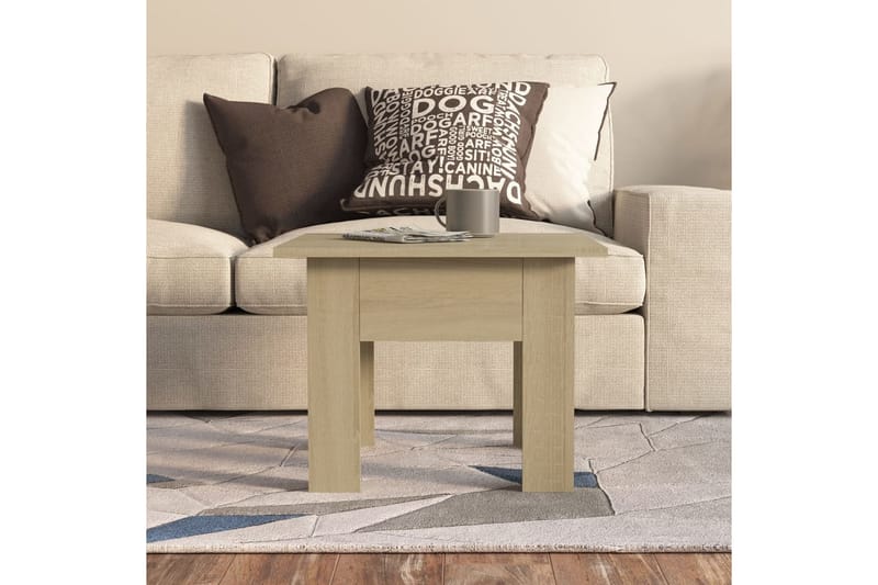 sofabord 55x55x42 cm spånplade sonoma-eg - Brun - Møbler - Borde - Sofabord