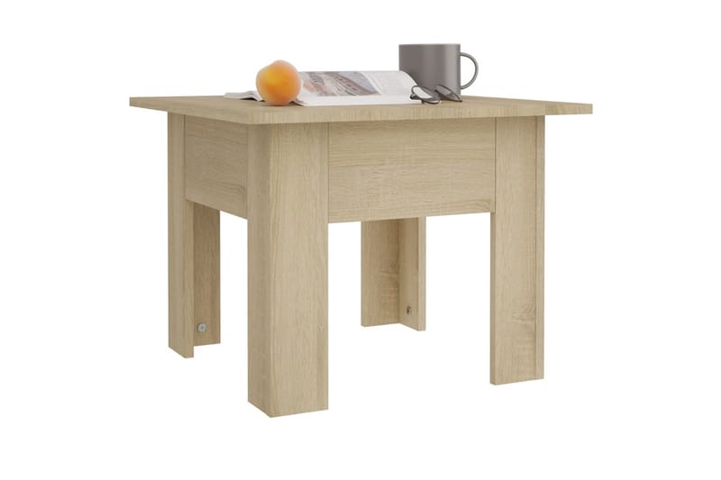 sofabord 55x55x42 cm spånplade sonoma-eg - Brun - Møbler - Borde - Sofabord