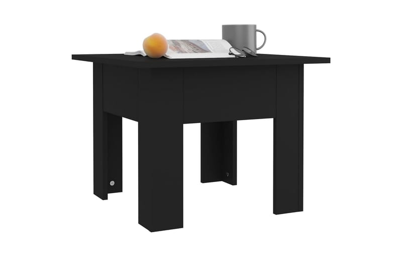 sofabord 55x55x42 cm spånplade sort - Sort - Møbler - Borde - Sofabord