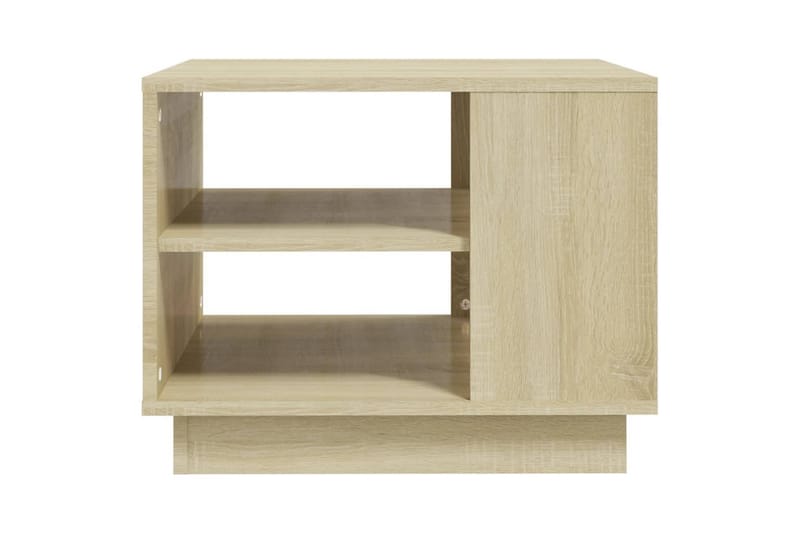 sofabord 55x55x43 cm spånplade sonoma-eg - Brun - Sofabord