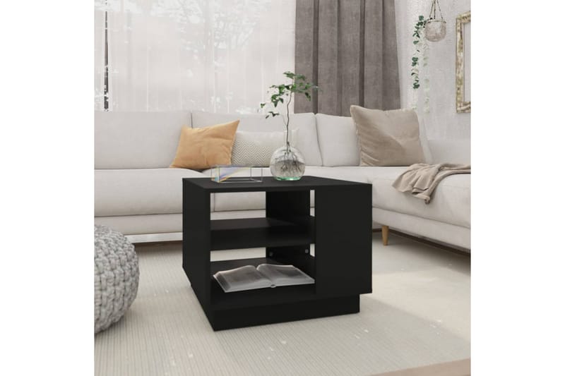 sofabord 55x55x43 cm spånplade sort - Sort - Møbler - Borde - Sofabord